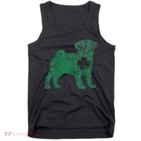 Pug Dog Shamrock St Patrick's Day Saint Paddy's Irish Tank Top thumb 0