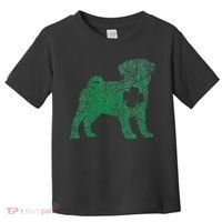 Pug Dog Shamrock St Patrick's Day Saint Paddy's Irish Toddler T-Shirt thumb 0