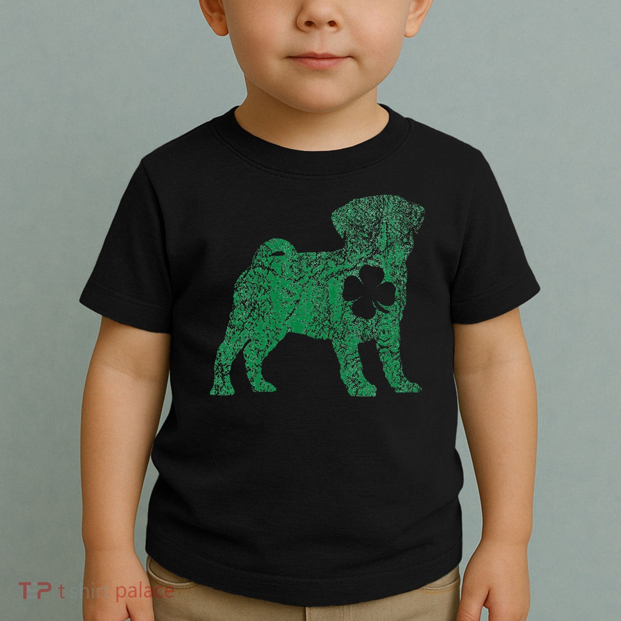 Pug Dog Shamrock St Patrick's Day Saint Paddy's Irish Toddler T-Shirt