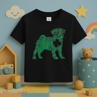 Pug Dog Shamrock St Patrick's Day Saint Paddy's Irish Toddler T-Shirt thumb 3
