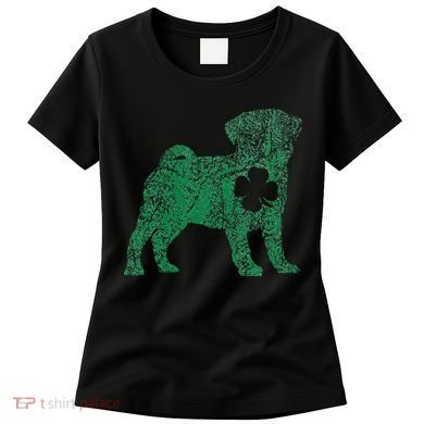 Pug Dog Shamrock St Patrick's Day Saint Paddy's Irish Women's T-Shirt