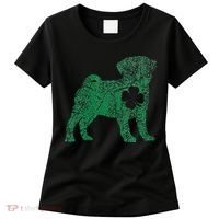 Pug Dog Shamrock St Patrick's Day Saint Paddy's Irish Women's T-Shirt thumb 0