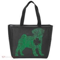Pug Dog Shamrock St Patrick's Day Saint Paddy's Irish Tote Bag thumb 0