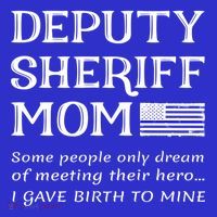 Proud Deputy Sheriff Mom Mother Thin Blue Line American Flag Funny Gift Kids T-Shirt thumb 4