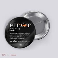 Pilot Definition Shirts Who Lover Funny Airplane Aircraft Button thumb 0