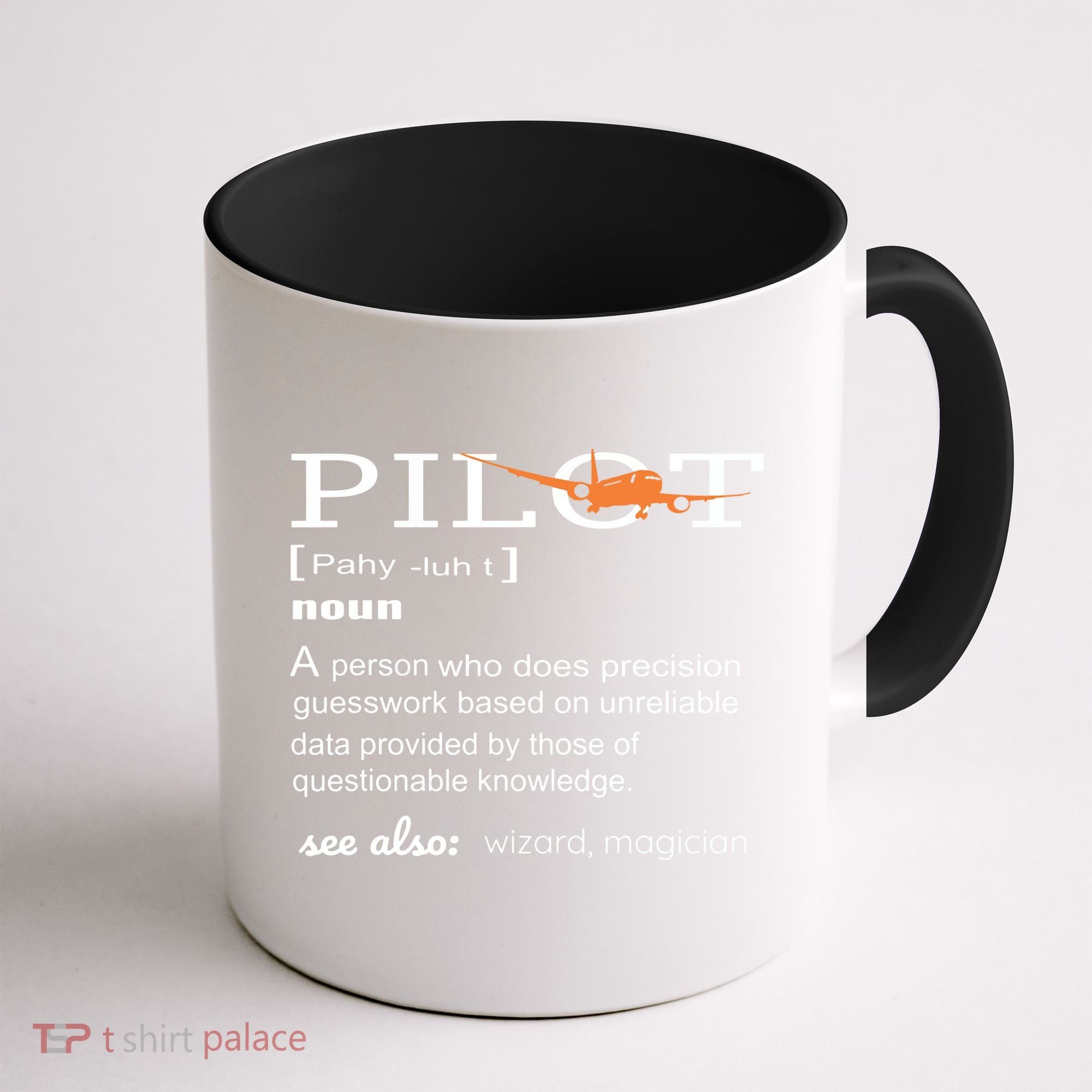 Pilot Definition Shirts Who Lover Funny Airplane Aircraft Coffee Mug