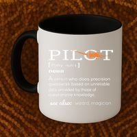 Pilot Definition Shirts Who Lover Funny Airplane Aircraft Coffee Mug thumb 2