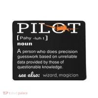 Pilot Definition Shirts Who Lover Funny Airplane Aircraft Mousepad thumb 0