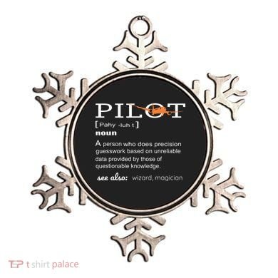 Pilot Definition Shirts Who Lover Funny Airplane Aircraft Ornament