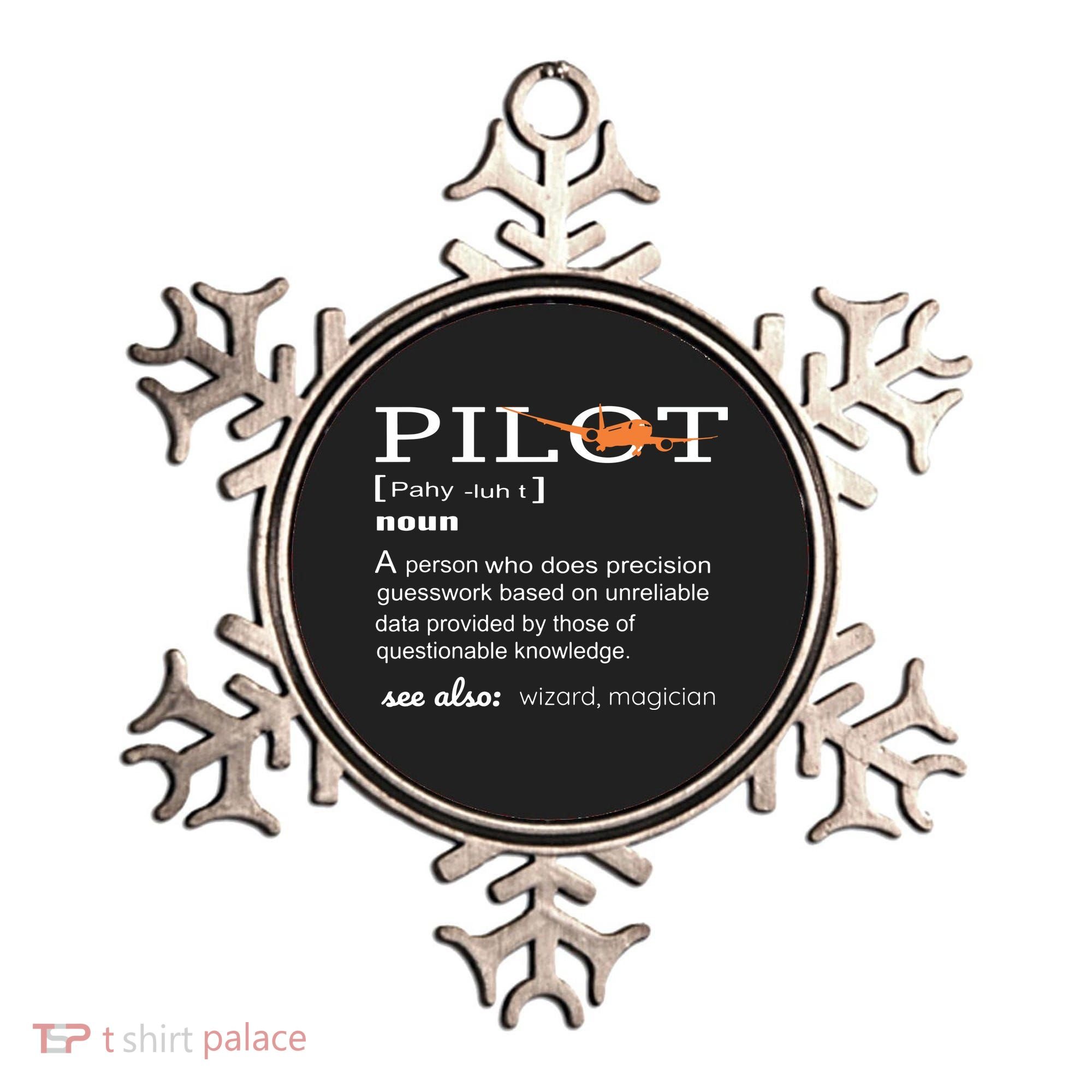 Pilot Definition Shirts Who Lover Funny Airplane Aircraft Ornament