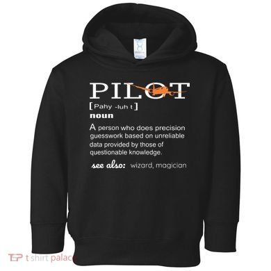 Pilot Definition Shirts Who Lover Funny Airplane Aircraft Toddler Hoodie