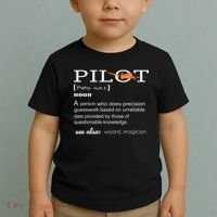 Pilot Definition Shirts Who Lover Funny Airplane Aircraft Toddler T-Shirt thumb 2