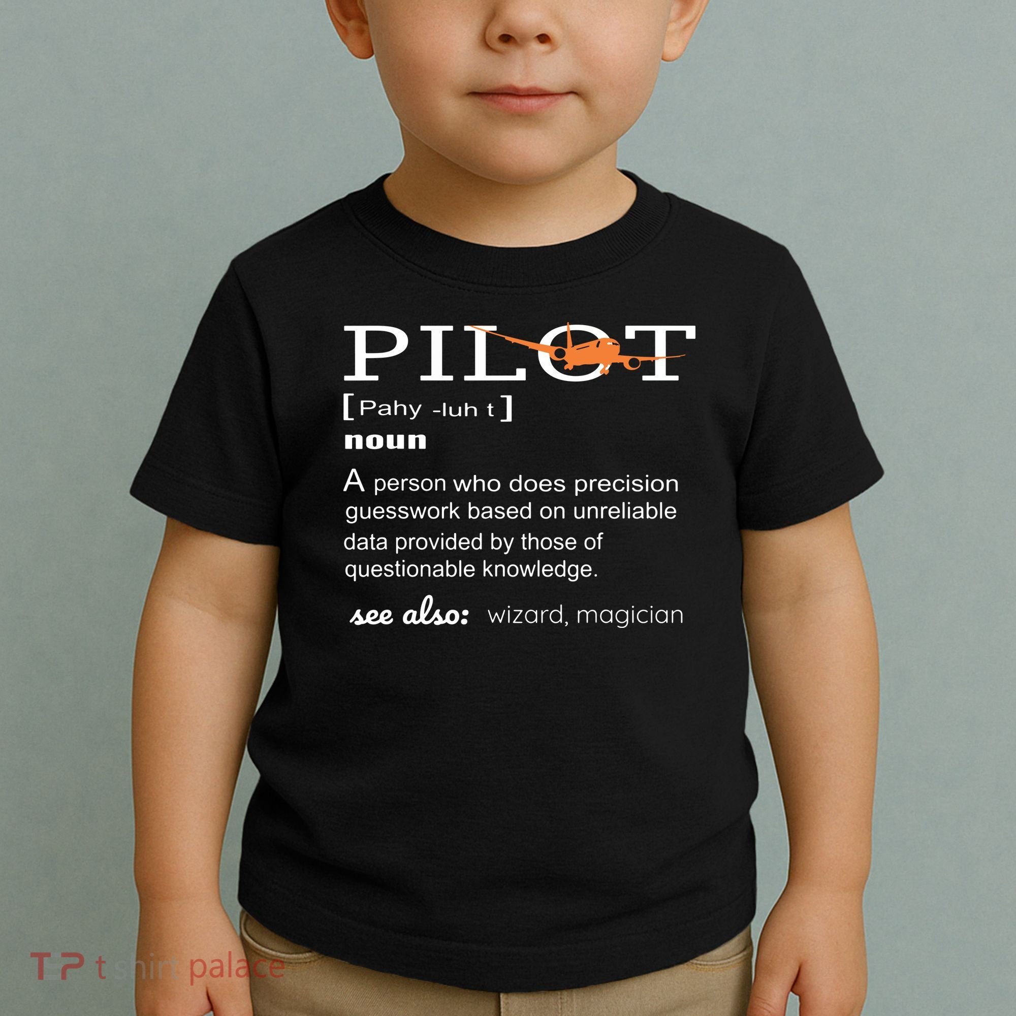 Pilot Definition Shirts Who Lover Funny Airplane Aircraft Toddler T-Shirt