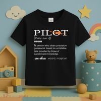 Pilot Definition Shirts Who Lover Funny Airplane Aircraft Toddler T-Shirt thumb 3