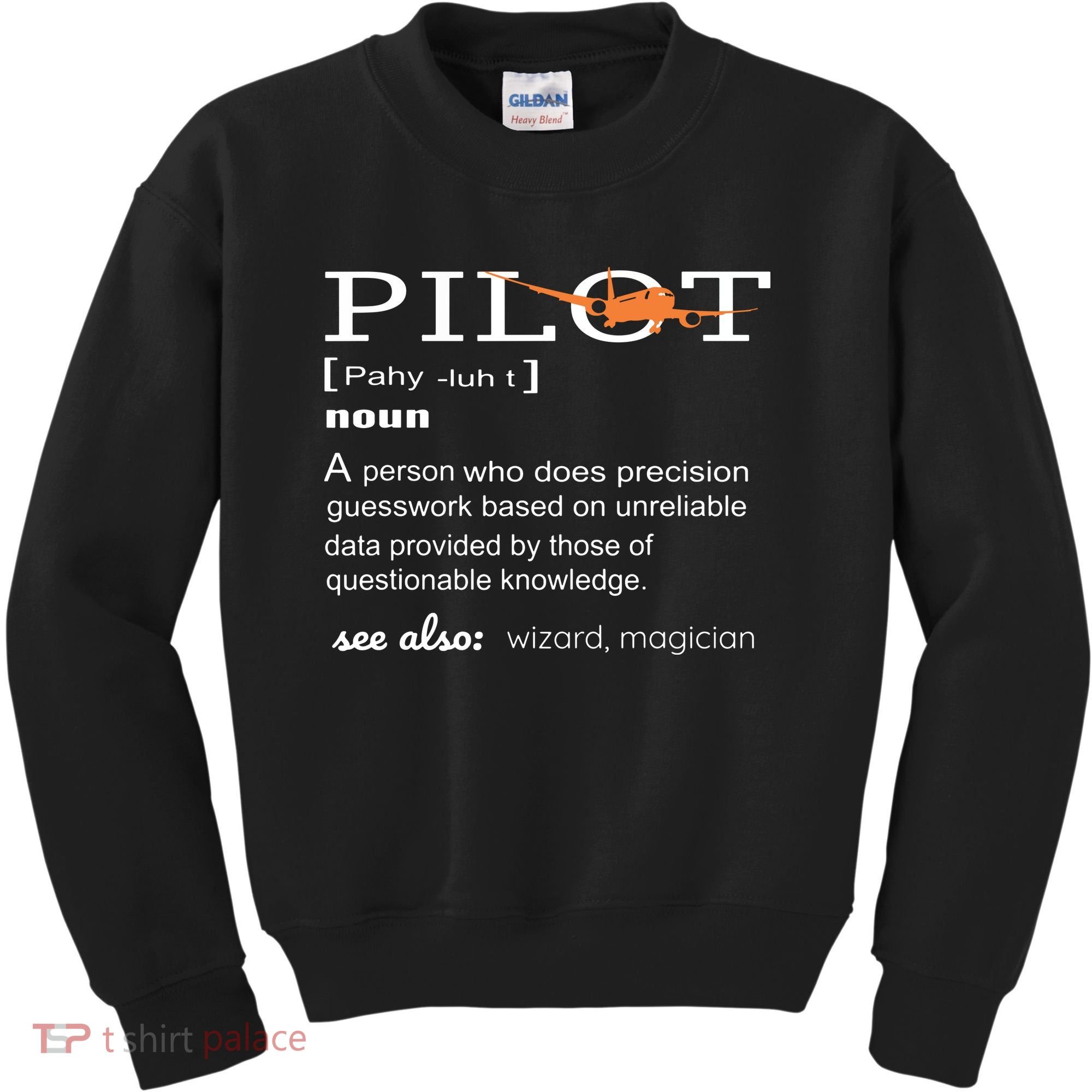 Pilot Definition Shirts Who Lover Funny Airplane Aircraft Kids Sweatshirt