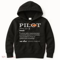 Pilot Definition Shirts Who Lover Funny Airplane Aircraft Kids Hoodie thumb 0