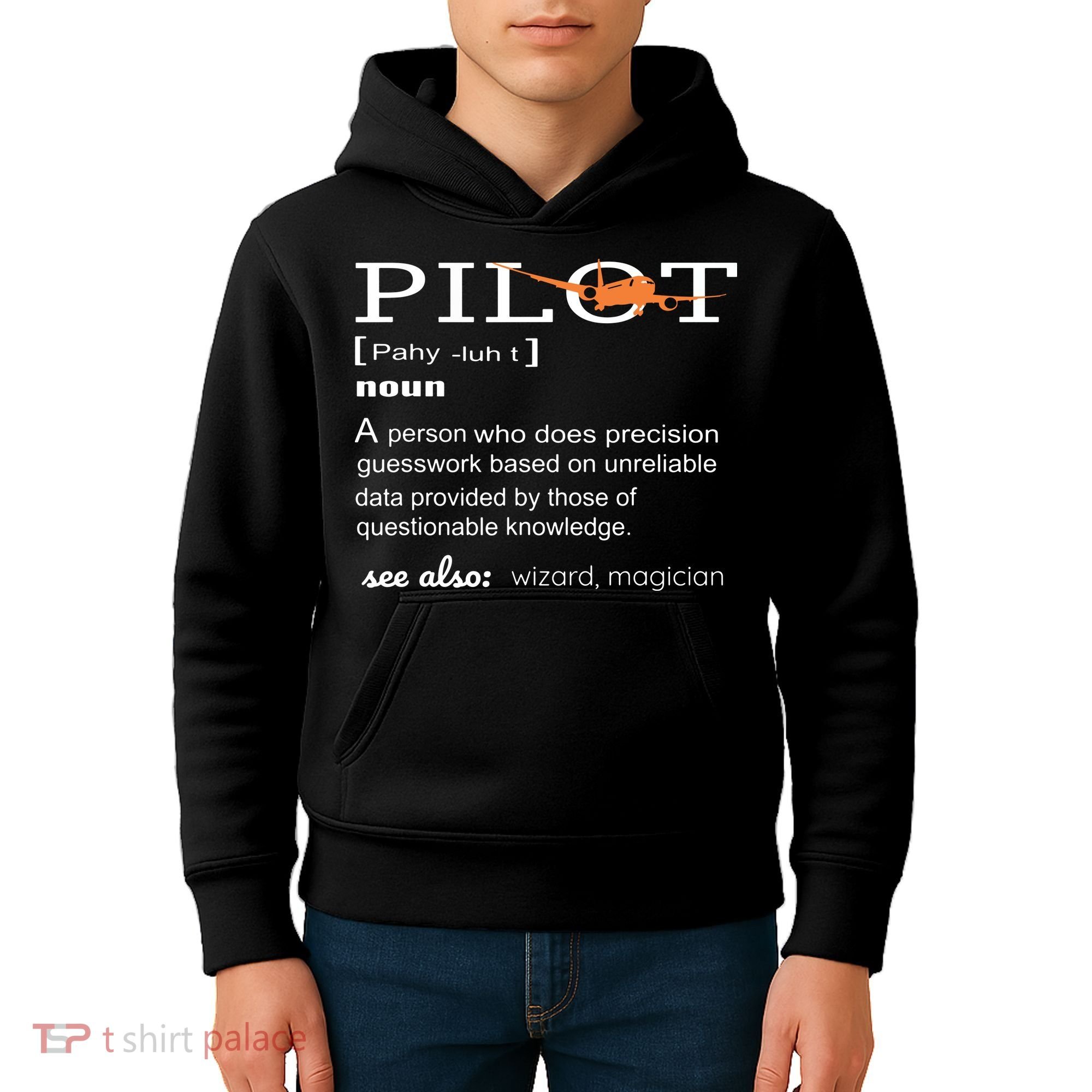 Pilot Definition Shirts Who Lover Funny Airplane Aircraft Kids Hoodie