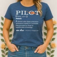 Pilot Definition Shirts Who Lover Funny Airplane Aircraft Women's T-Shirt thumb 2
