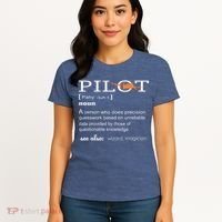 Pilot Definition Shirts Who Lover Funny Airplane Aircraft Women's T-Shirt thumb 4