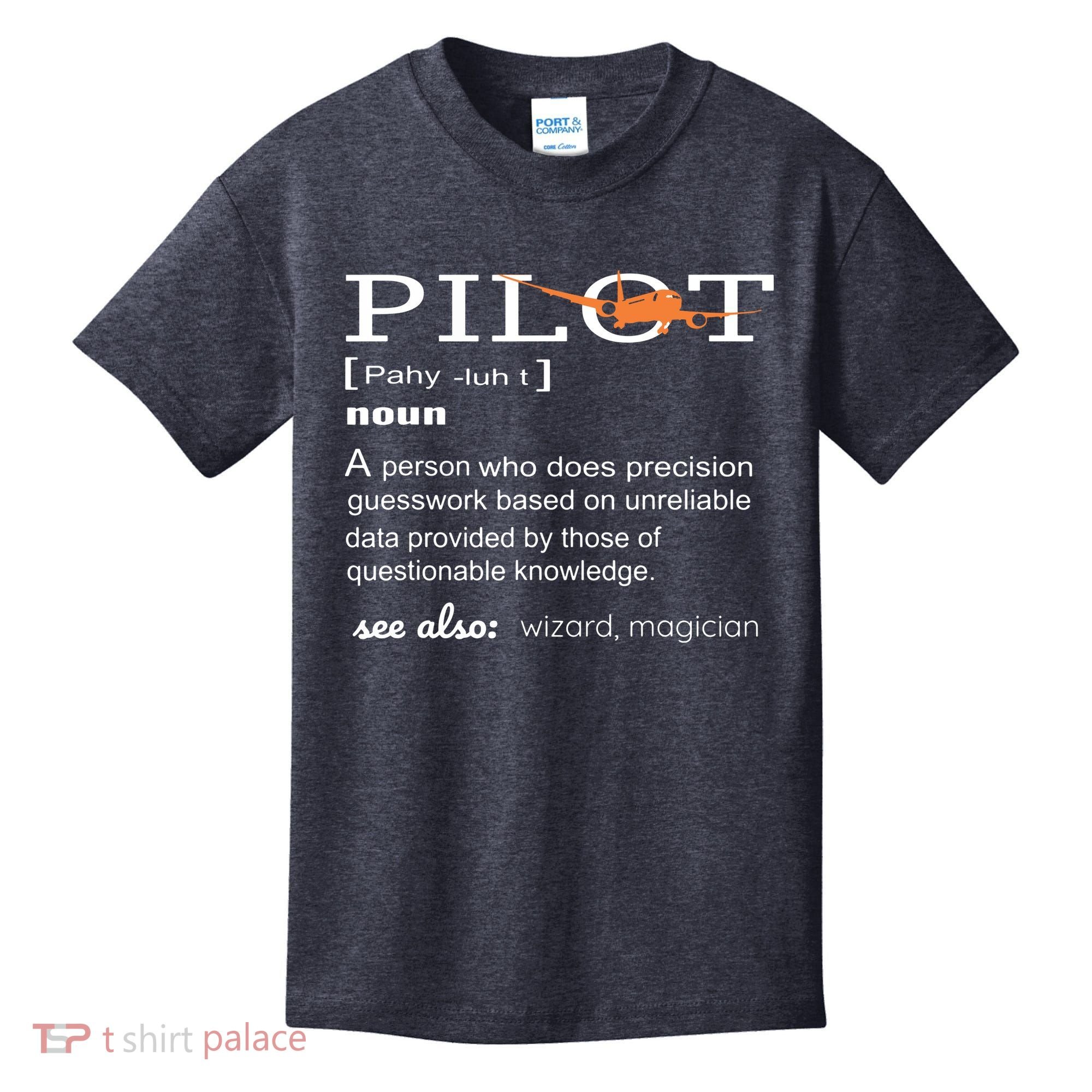 Pilot Definition Shirts Who Lover Funny Airplane Aircraft Kids T-Shirt