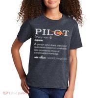 Pilot Definition Shirts Who Lover Funny Airplane Aircraft Kids T-Shirt thumb 2