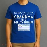 Proud Deputy Sheriff Grandma Grandmother Grandmom Granny Gift T-Shirt thumb 3