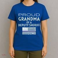 Proud Deputy Sheriff Grandma Grandmother Grandmom Granny Gift T-Shirt thumb 4