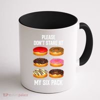 Please Dont Stare At My Six Pack Donuts Abs Six Pack Workout Coffee Mug thumb 1