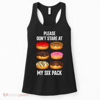 Please Dont Stare At My Six Pack Donuts Abs Six Pack Workout Women's Tank Top thumb 0