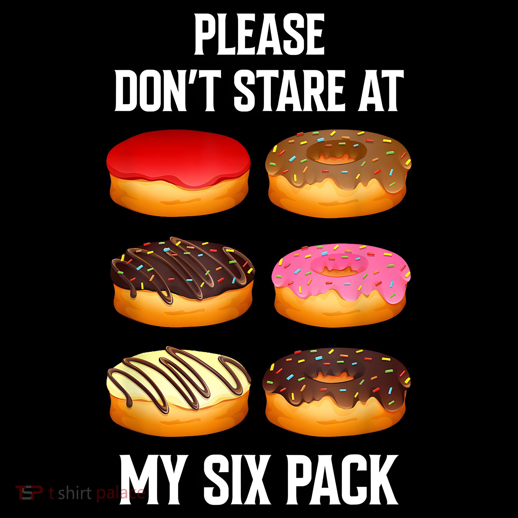 Please Dont Stare At My Six Pack Donuts Abs Six Pack Workout Women's Tank Top