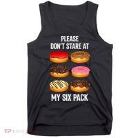 Please Dont Stare At My Six Pack Donuts Abs Six Pack Workout Tank Top thumb 0