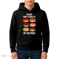 Please Dont Stare At My Six Pack Donuts Abs Six Pack Workout Kids Hoodie thumb 4