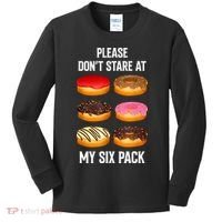 Please Dont Stare At My Six Pack Donuts Abs Six Pack Workout Kids Long Sleeve Shirt thumb 0