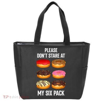 Please Dont Stare At My Six Pack Donuts Abs Six Pack Workout Tote Bag