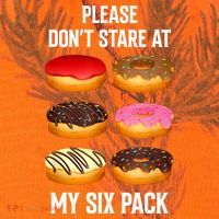Please Dont Stare At My Six Pack Donuts Abs Six Pack Workout Kati Licensed 12" Camo Cuffed Beanie thumb 2
