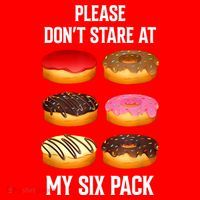 Please Dont Stare At My Six Pack Donuts Abs Six Pack Workout Santa Hat thumb 1
