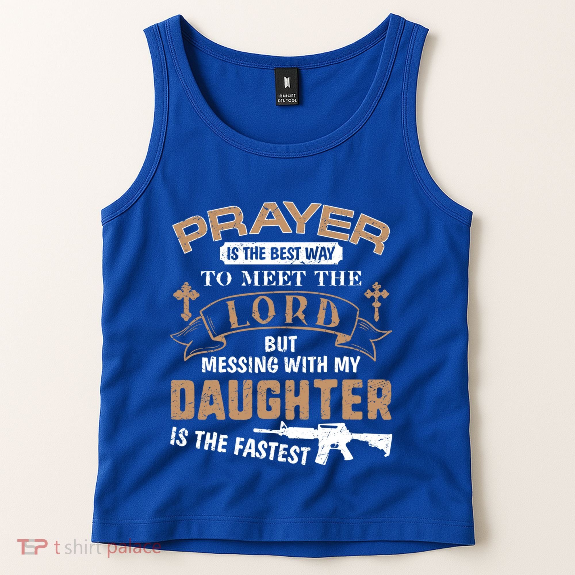 Proud Daddy Saying If You Mess With My Daughter Funny Dad Meaningful Gift Tank Top