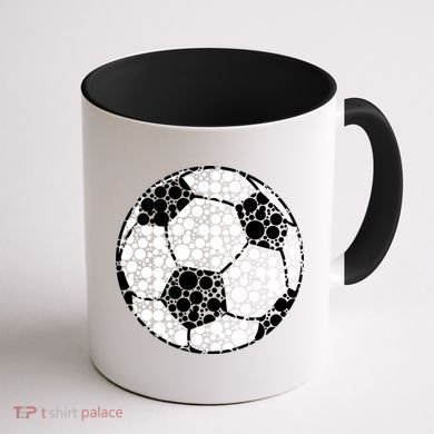 Polka Dots Soccer Ball Coffee Mug back
