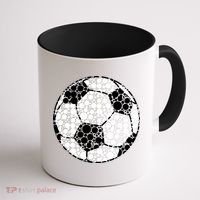 Polka Dots Soccer Ball Coffee Mug thumb 1