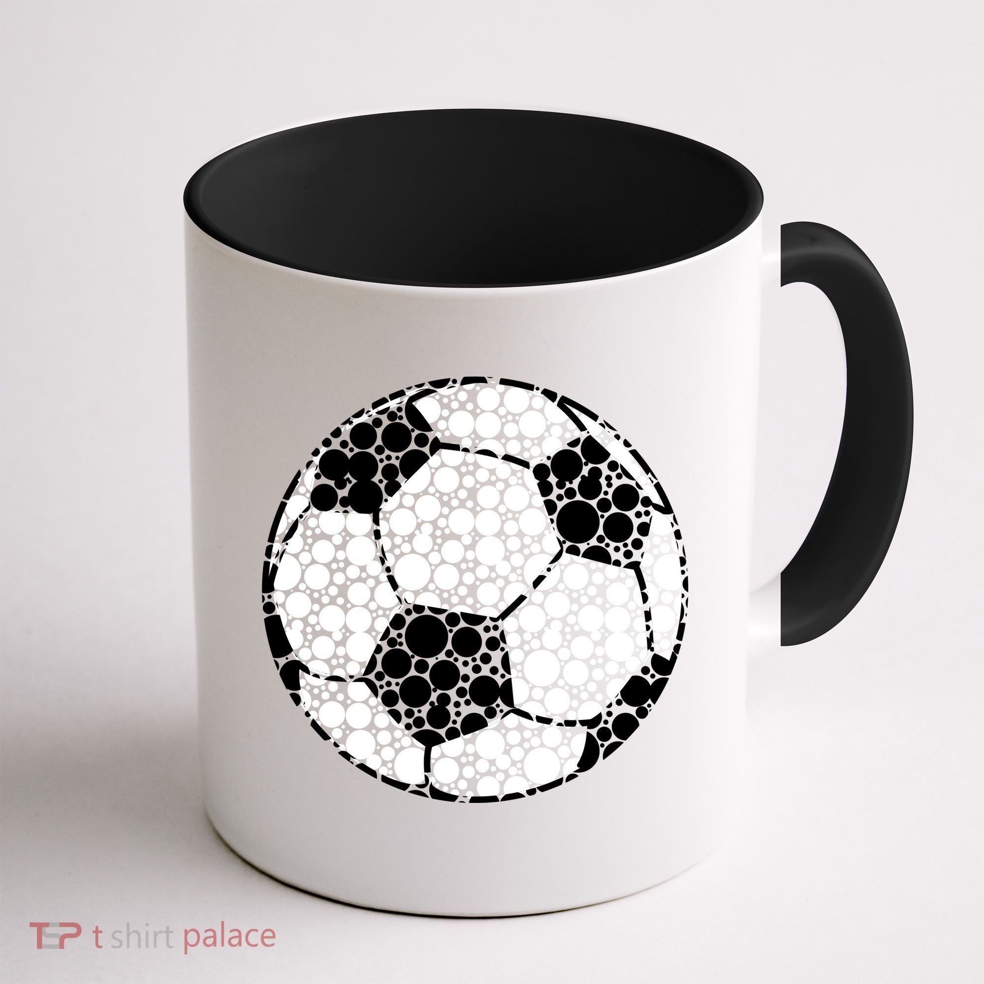 Polka Dots Soccer Ball Coffee Mug