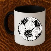 Polka Dots Soccer Ball Coffee Mug thumb 2