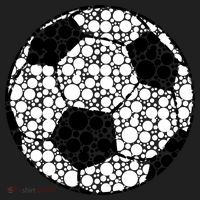 Polka Dots Soccer Ball Golf Towel thumb 3