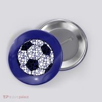 Polka Dots Soccer Ball Button thumb 0