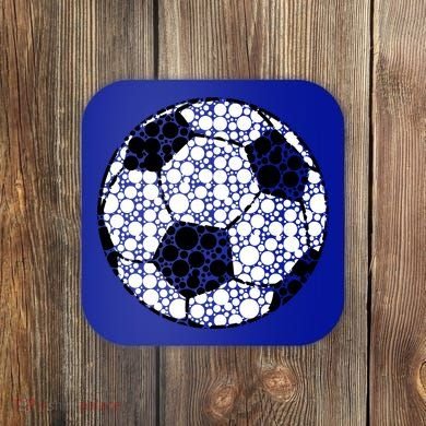 Polka Dots Soccer Ball Coaster