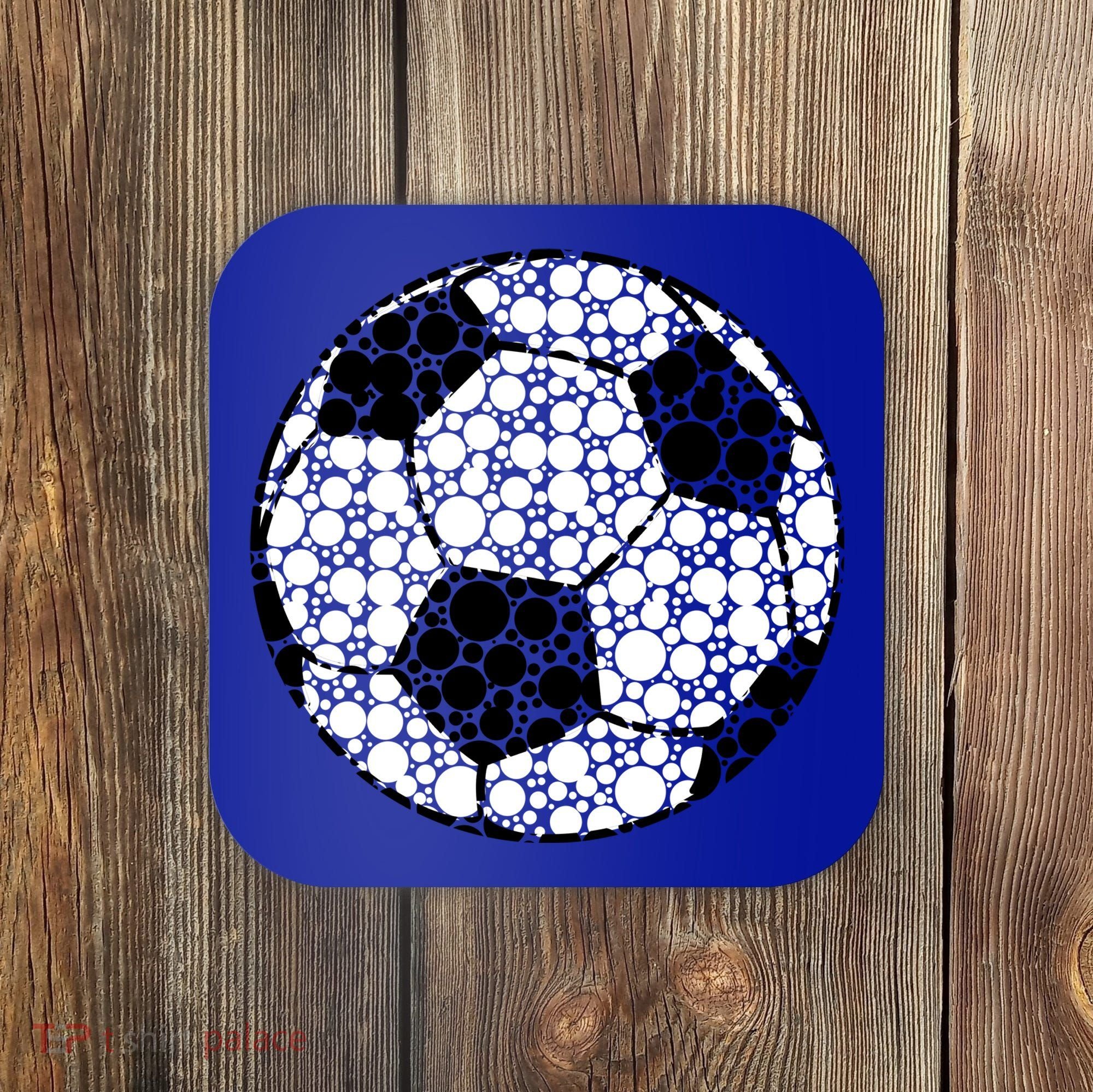 Polka Dots Soccer Ball Coaster