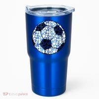 Polka Dots Soccer Ball Tumbler thumb 0