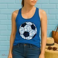 Polka Dots Soccer Ball Women's Tank Top thumb 2