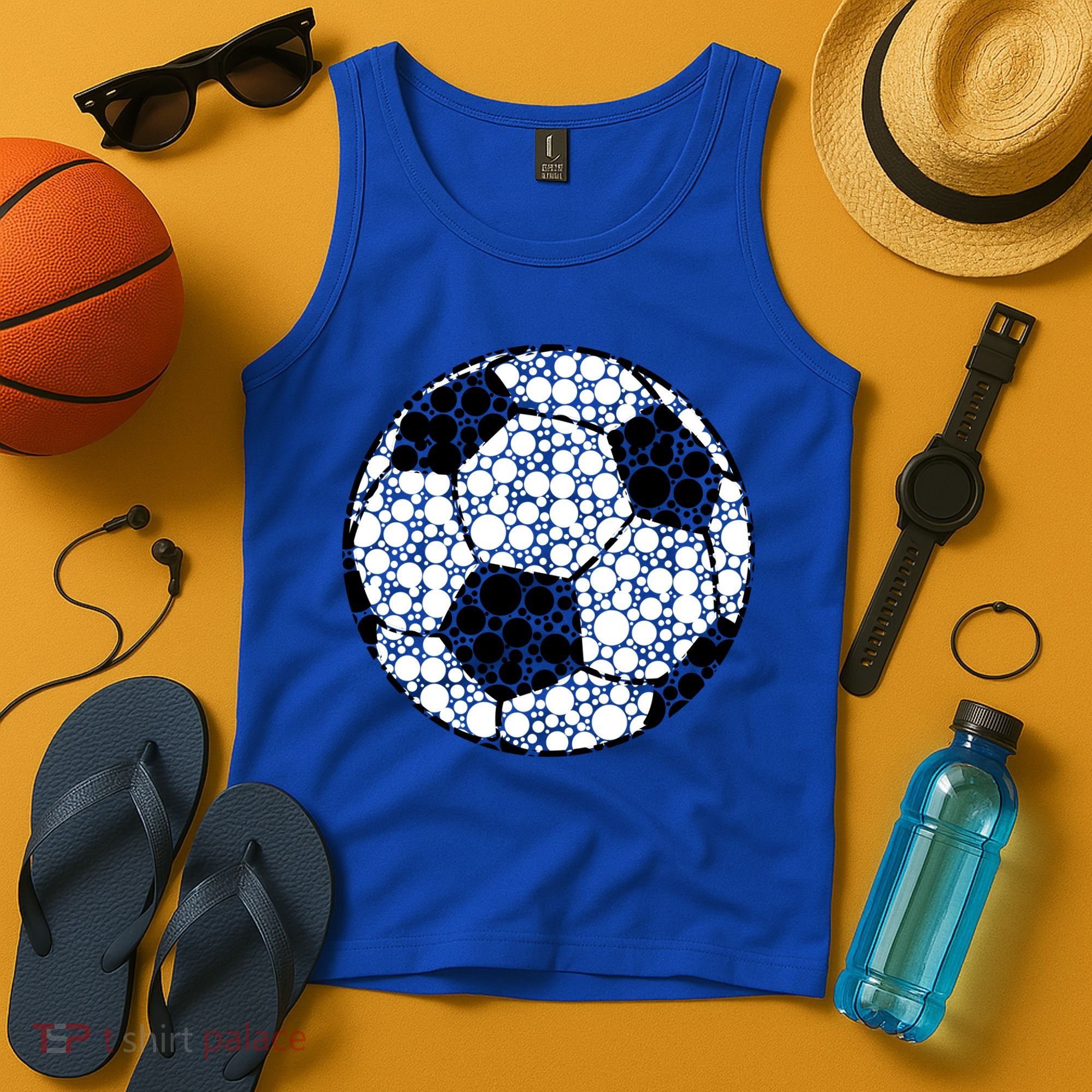 Polka Dots Soccer Ball Tank Top