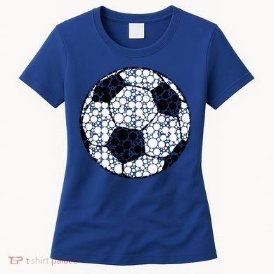 Polka Dots Soccer Ball Women's T-Shirt