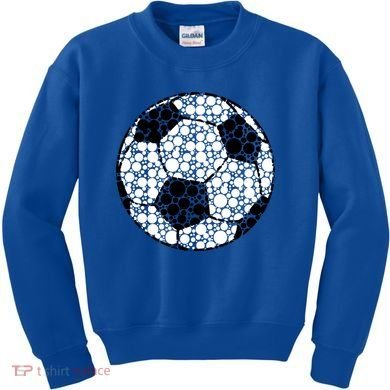 Polka Dots Soccer Ball Kids Sweatshirt